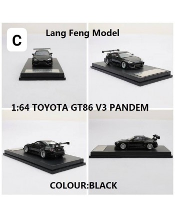 (預訂 Pre-order) LF Model 1/64 Toyota 86 V3 (Diecast car model) 黑色