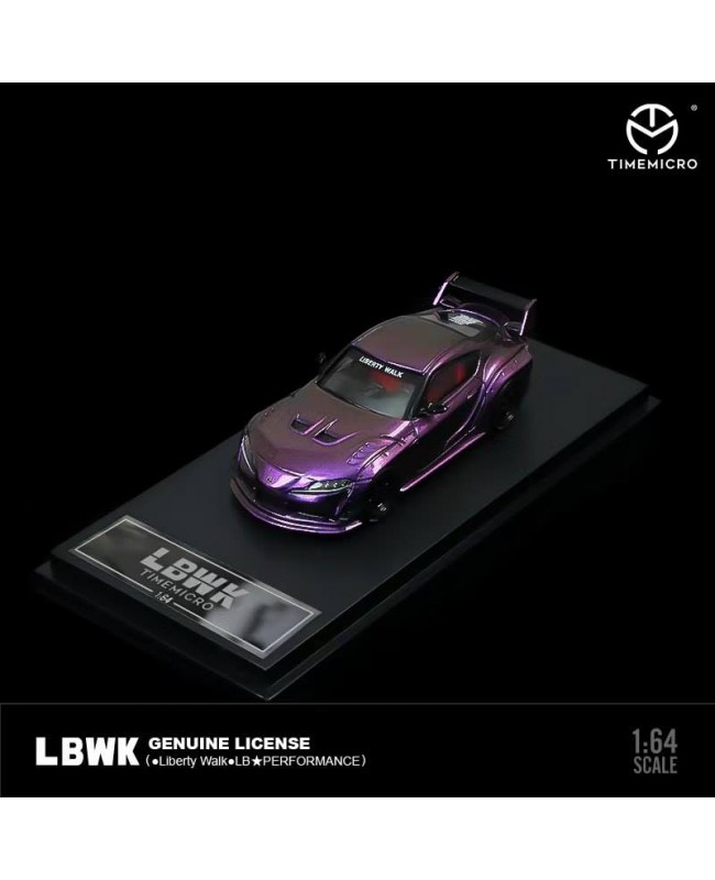 (預訂 Pre-order) TM Timemicro 1:64 LBWK LP700 2.0 Supra 變色紫 (Diecast car model)