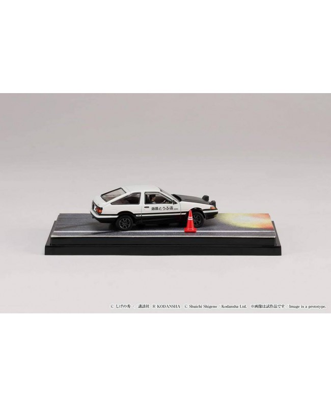 (預訂 Pre-order) HobbyJAPAN 1/64 HJ643008DC Toyota SPRINTER TRUENO GT APEX AE86 / INITIAL D VS Tomoyuki Tachi With Takumi Fujiwara Figure(Diecast car model)