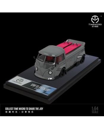 (預訂 Pre-order) TimeMicro 1:64 VW T1 Pick up (Diecast car model) Grey
