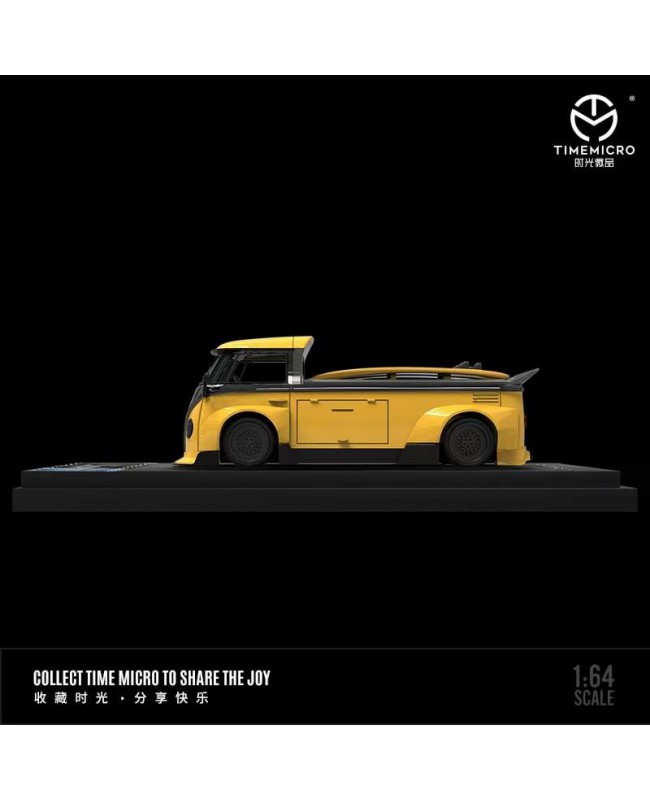 (預訂 Pre-order) TimeMicro 1:64 VW T1 Pick up (Diecast car model) Yellow