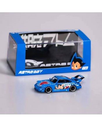 (預訂 Pre-order) ToyQube 1:64 DPLS Astro Boy RWB964 寬體改裝 (Diecast car model) 限量500台 Blue 藍色美國版
