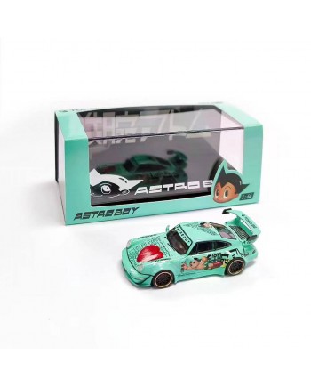 (預訂 Pre-order) ToyQube 1:64 DPLS Astro Boy RWB964 寬體改裝 (Diecast car model) 限量500台 Tiffany 蒂芙尼綠香港版