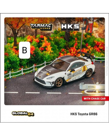 (預訂 Pre-order) TARMAC WORKS T64G-038-WH  HKS Toyota GR86 HKS HIPERMAX (Diecast car model)