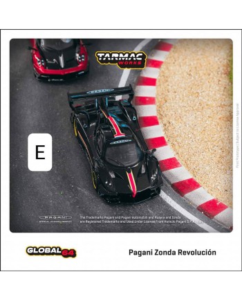 (預訂 Pre-order) TARMAC WORKS T64G-TL016-BK  Pagani Zonda Revolución Nero Oro (Diecast car model)