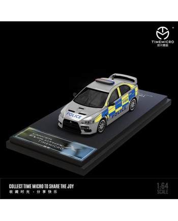 (預訂 Pre-order) TimeMicro TM 1/64 Lancer EVO X, police car pattern (Diecast car model) 藍色特別版 (限量499台)