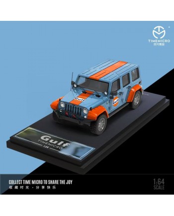 (預訂 Pre-order) TimeMicro 1:64 Jeep Wrangler Rubicon (Diecast car model) Gulf 普通版