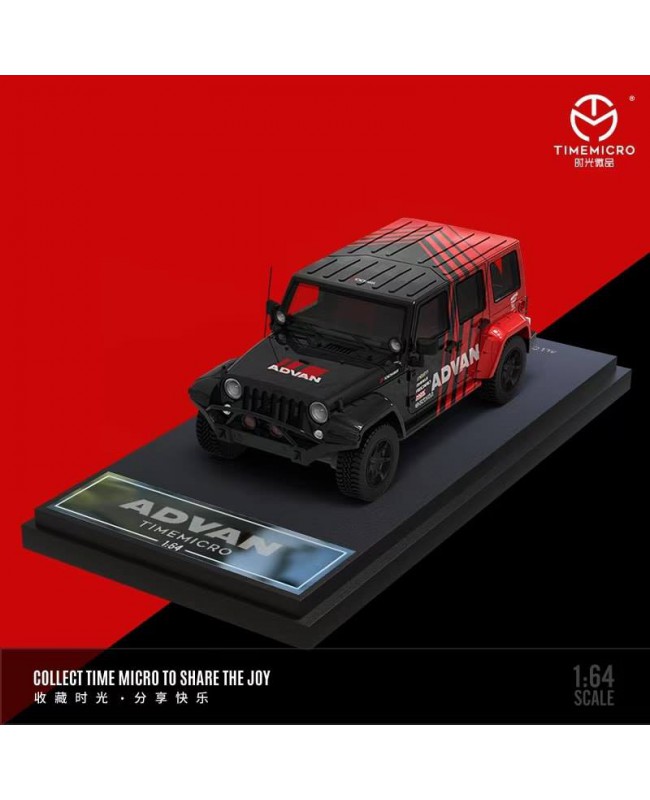 (預訂 Pre-order) TimeMicro 1:64 Jeep Wrangler Rubicon (Diecast car model) Advan 普通版