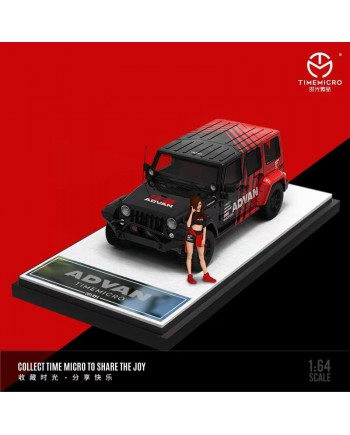 (預訂 Pre-order) TimeMicro 1:64 Jeep Wrangler Rubicon (Diecast car model) Advan 人偶版