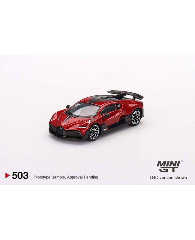 (預訂 Pre-order) Mini GT 1/64 MGT00503-L - Bugatti Divo Red Metallic LHD (Diecast car model)