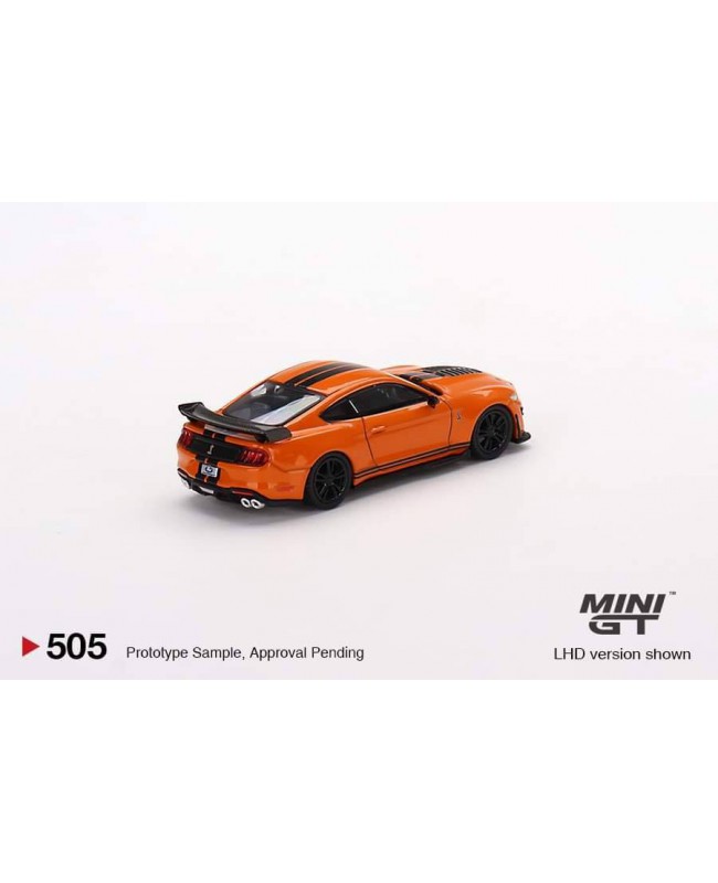 (預訂 Pre-order) Mini GT 1/64 MGT00505-R - Ford Mustang Shelby GT500 Twister Orange RHD (Diecast car model)