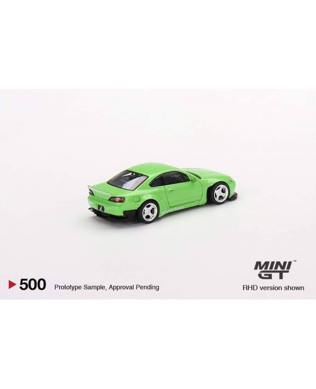 (預訂 Pre-order) Mini GT 1/64 MGT00500-R - Nissan Silvia Pandem (S15) Green RHD (Diecast car model)