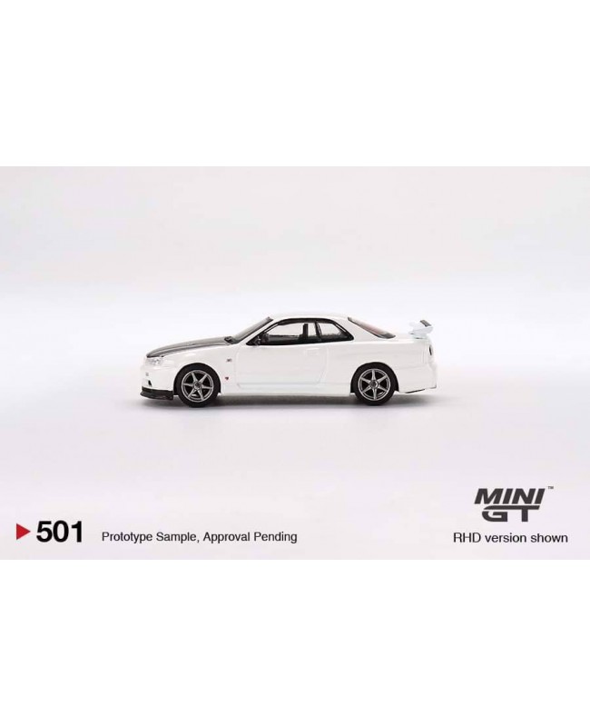 (預訂 Pre-order) Mini GT 1/64 MGT00501-R - Nissan Skyline GT-R (R34) V-Spec II N1 White RHD (Diecast car model)