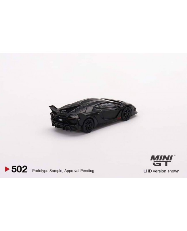 (預訂 Pre-order) Mini GT 1/64 MGT00502-R - Lamborghini LB-Silhouette Works Aventador GT EVO Matte Black RHD (Diecast car model)