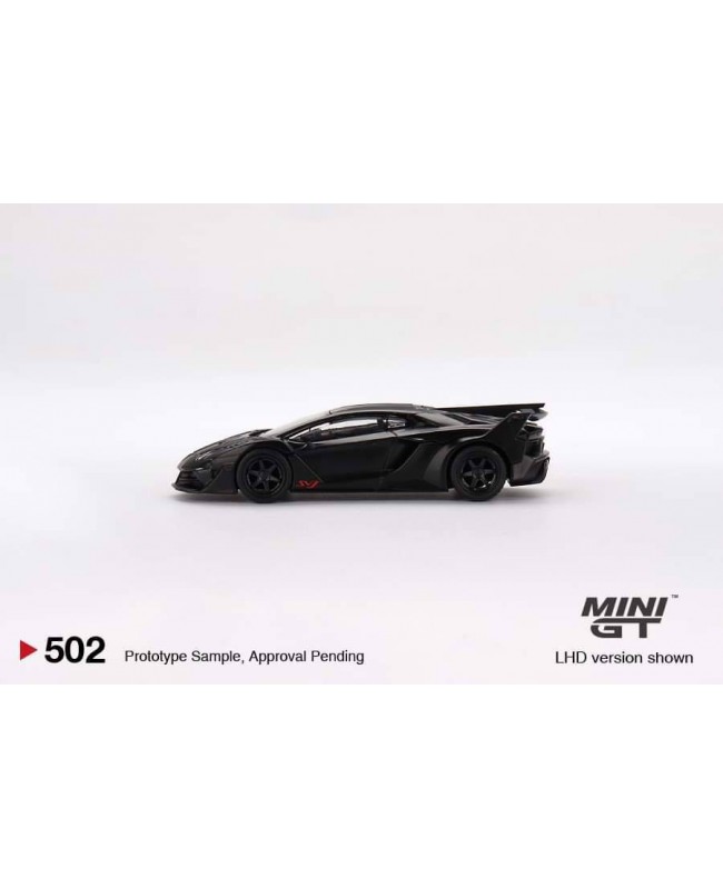 (預訂 Pre-order) Mini GT 1/64 MGT00502-R - Lamborghini LB-Silhouette Works Aventador GT EVO Matte Black RHD (Diecast car model)