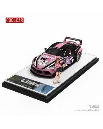 (預訂 Pre-order) CoolCar 1:64 Toyota Supra LBWK (Diecast car model) 粉色人偶版