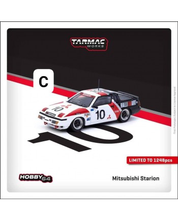 (預訂 Pre-order) Tarmac Works 1/64 T64-055-85MGP10 - Mitsubishi Starion Macau Guia Race 1985 Michael Lieu (Diecast car model)