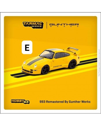 (預訂 Pre-order) Tarmac Works 1/64 T64-TL054-YL - 993 Remastered By Gunther Werks Yellow (Diecast car model)