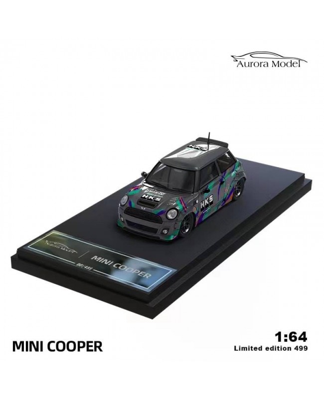 (預訂 Pre-order) AuroraModel 1:64 Mini Cooper HKS (Diecast car model) 限量499台 普通版