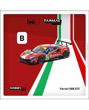 (預訂 Pre-order) Tarmac Works 1/64 T64-071-19WEC71 Ferrari 488 GTE 24h of Le Mans 2020 (Diecast car model)