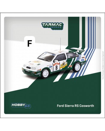 (預訂 Pre-order) Tarmac Works 1/64 T64-058-88TDC08 Ford Sierra RS Cosworth Tour de Corse Rallye de France 1988 Winner (Diecast car model)