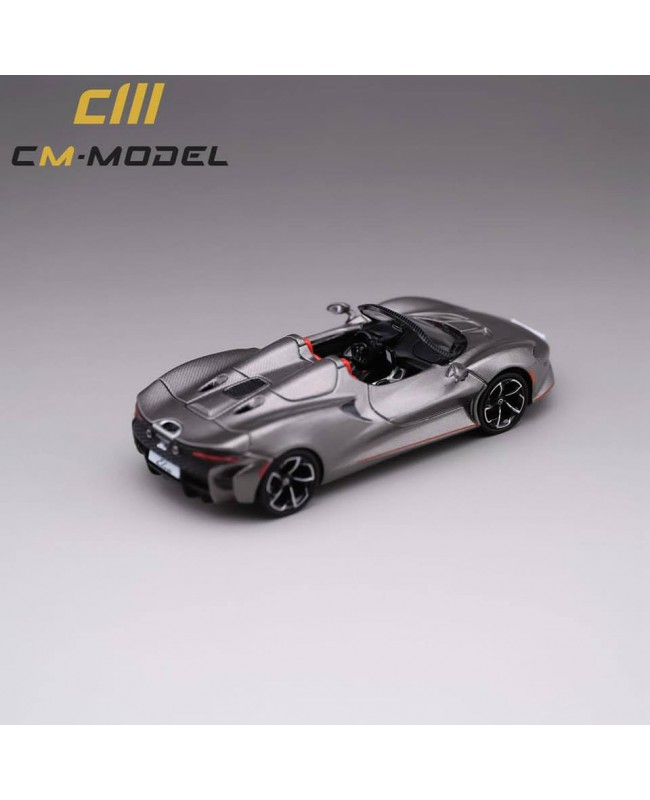 (預訂 Pre-order) CM Model 1:64 Mclaren Elva Windscreen (尾翼可上下活動，含可替換輪框) Metallic Gray 金屬灰(Diecast car model)