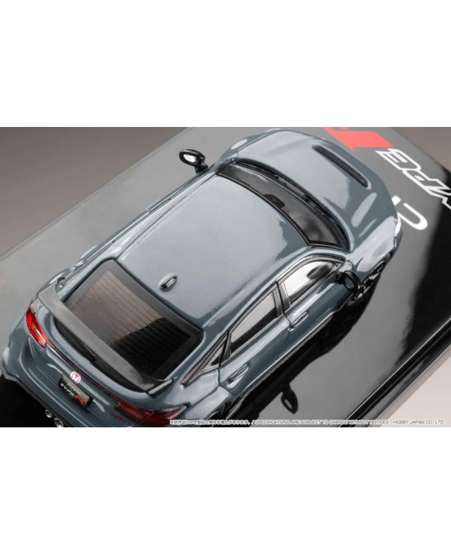 (預訂 Pre-order) HobbyJAPAN 1/64 Honda CIVIC TYPE R (FL5) with Engine Display Model Sonic Gray Pearl HJ641063GM (Diecast car model)