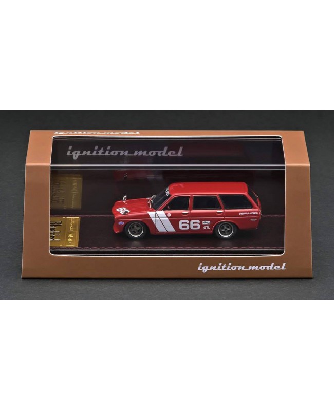 (預訂 Pre-order) Ignition Model 1/64 Datsun Bluebird (510) (Resin car model) IG2928 : Wagon Red