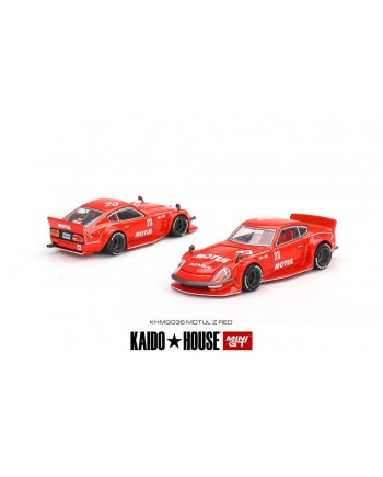 (預訂 Pre-order) Kaido House + MINIGT (Diecast car model) KHMG036 - Datsun Kaido Fairlady Z Motul Z Red RHD