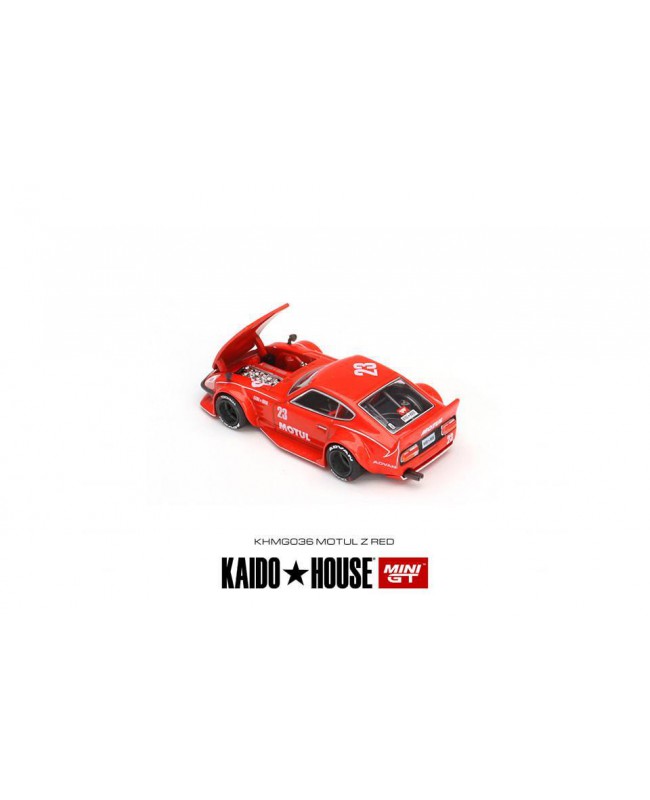 (預訂 Pre-order) Kaido House + MINIGT (Diecast car model) KHMG036 - Datsun Kaido Fairlady Z Motul Z Red RHD