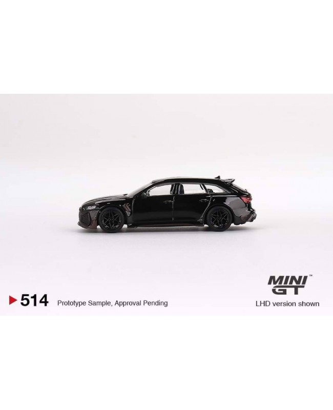 (預訂 Pre-order) MINI GT 1/64 #514 ABT Audi RS6 Johann Abt Signature Edition Black (RHD) (Diecast car model)