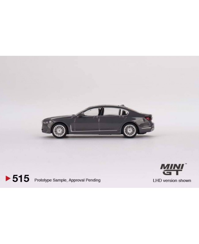 (預訂 Pre-order) MINI GT 1/64 #515 BMW 750Li xDrive Bernina Grey Amber Effect (RHD) (Diecast car model)