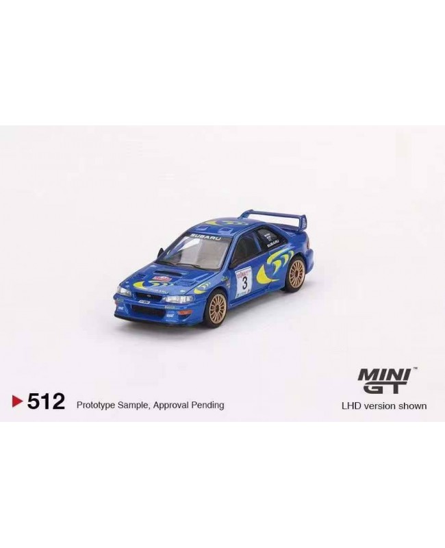 (預訂 Pre-order) MINI GT 1/64 #512 Subaru Impreza WRC97 1997 Rally Sanremo Winner #3 (LHD) (Diecast car model)
