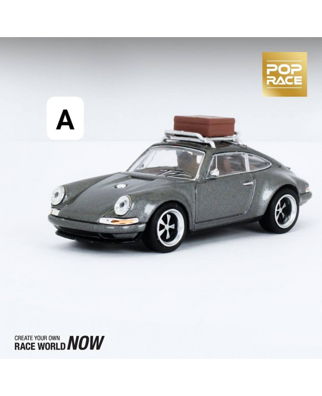 (預訂 Pre-order) POPRACE 1/64 SINGER GREY WITH LUGGAGE PR64-SRG-GRY2 (Diecast car model)