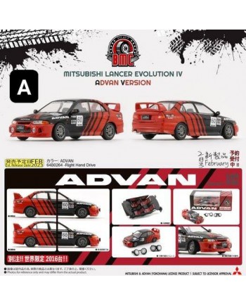 (預訂 Pre-order) BM Creations 1/64 Mitsubishi EVO IV (ADVAN) BM64B0264 (Diecast car model)