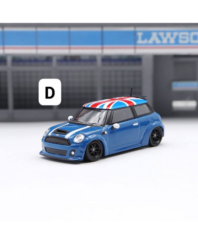 (預訂 Pre-order) BriscaleMicro Up 1/64 LBWK Mini cooper (Diecast car model) 限量499台 藍色米字旗版