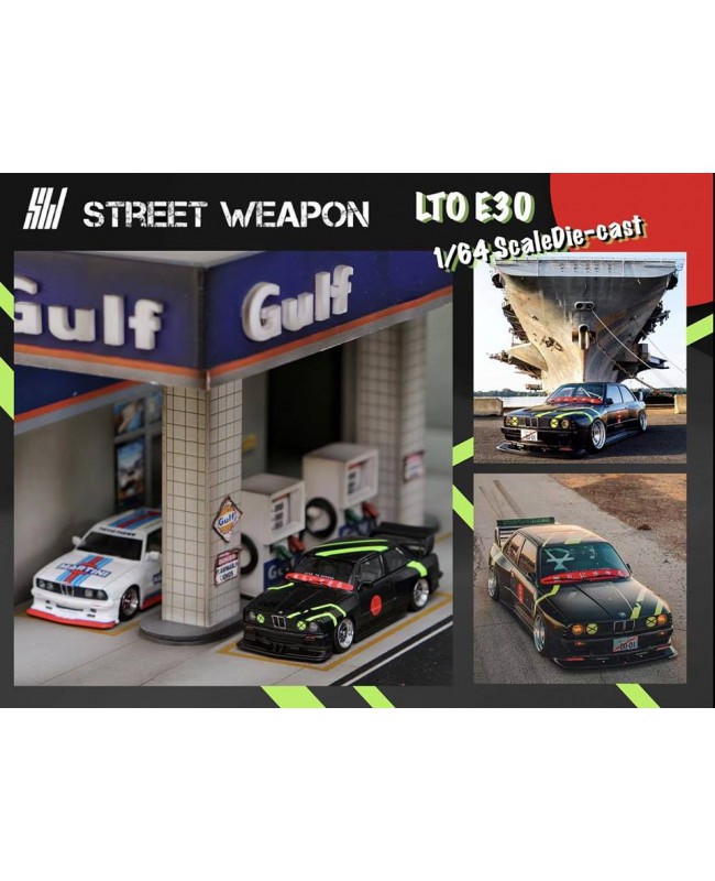 (預訂 Pre-order) Street Weapon 1:64 LTO BMW E30 (Diecast car model) 限量499台 Matt Black