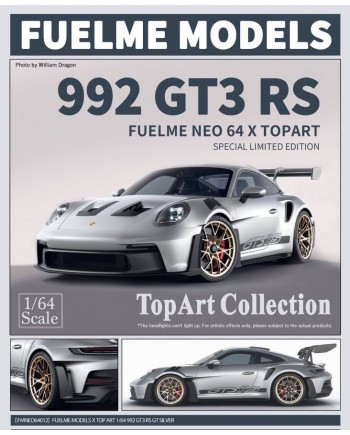 (預訂 Pre-order) Fuelme X TopArt Collection 1/64 Porsche 992 GTR RS (Resin car model) 限量399台 