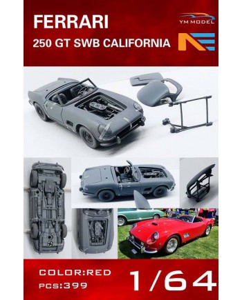 (預訂 Pre-order) YM Model 1/64 AE 250 GT SWB California Spider (Resin car model) 限量399台