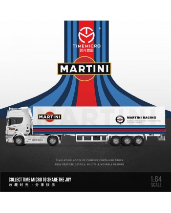 (預訂 Pre-order) TimeMicro 1/64 Container Truck Martini (Diecast car model)