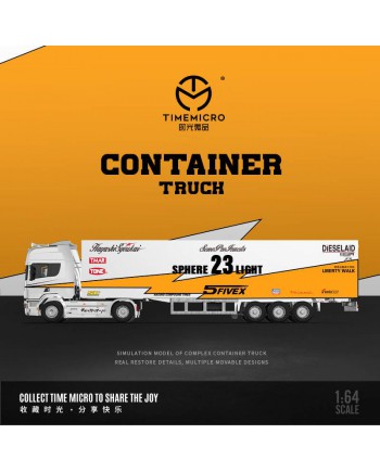 (預訂 Pre-order) TimeMicro 1/64 Container Truck  #23 Sphere Light (Diecast car model)