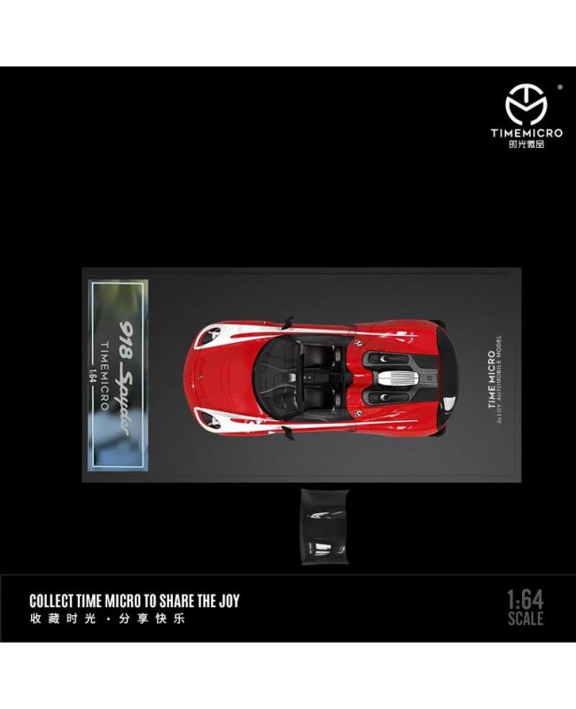 (預訂 Pre-order) TimeMicro 1:64 918 Spyder (Diecast car model) 紅色火焰-普通版