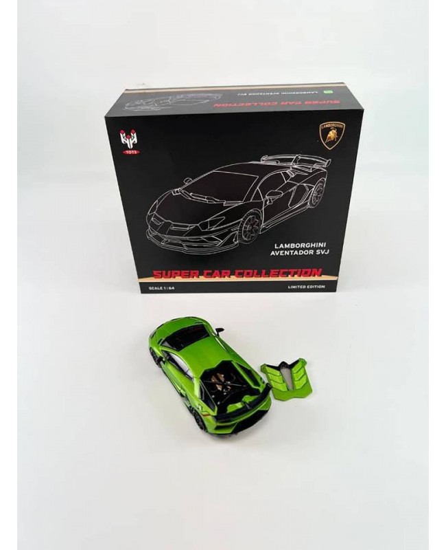 (預訂 Pre-order) HH Toys 1:64 Lamborghini Aventador SVJ LP770-4 (Diecast car model) Gold Rims 金輪