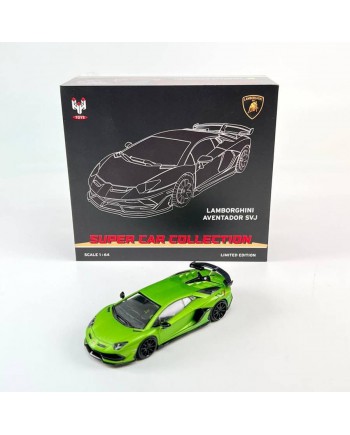 (預訂 Pre-order) HH Toys 1:64 Lamborghini Aventador SVJ LP770-4 (Diecast car model) Black Rims 黑輪
