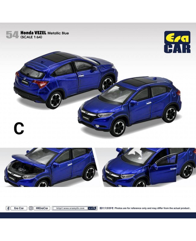(預訂 Pre-order) Era Car 1/64 HA22VE5401 54 Honda Vezel Metallic Blue (Diecast car model)