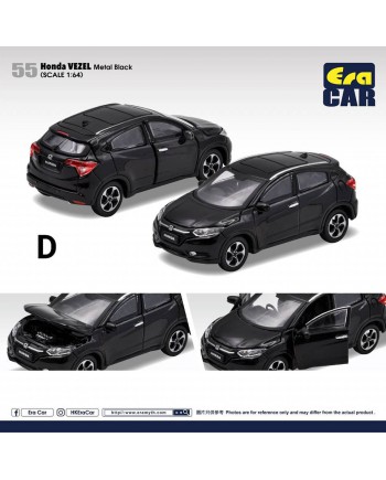 (預訂 Pre-order) Era Car 1/64 TO22HI5501 55 Honda Vezel Metal black (Diecast car model)
