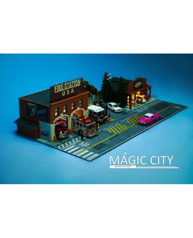 (預訂 Pre-order) Magic City 1/64 American Street View and Repair Shop US0010 美國醫院