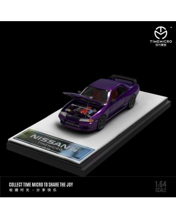 (預訂 Pre-order) TimeMicro 1:64 Nissan Gtr32 開蓋限量版 (Diecast car model) 午夜紫-普通版