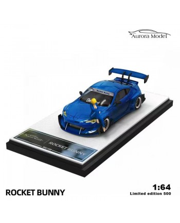 (預訂 Pre-order) AuroraModel 1:64 Future Toyota 86 Concept Rocket Bunny (Diecast car model) 限量500台 金屬藍 人偶款