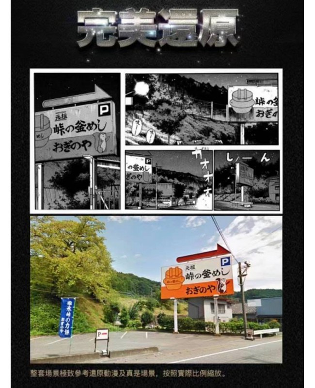 (預訂 Pre-order) YUME BOX 1/64 日本街景停車場廣告牌燈組